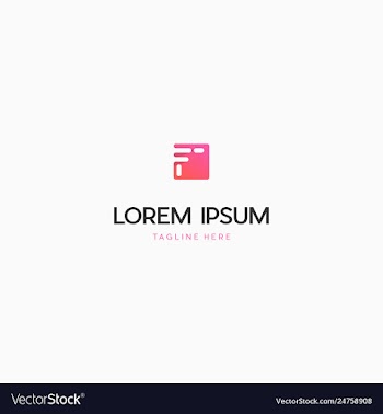 Letter f media techno creative logo design vector image