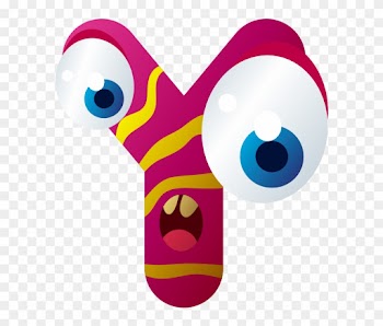 Letter Font Cartoon Y Transprent Png Free - Monster Alphabet