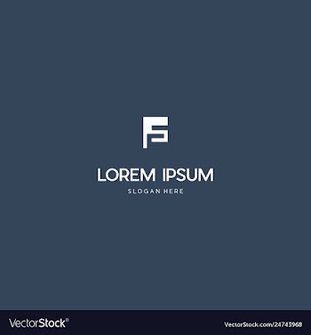 Letter fs creative business logo design vector image