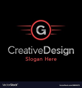 Letter g automotive creative business logo vector image