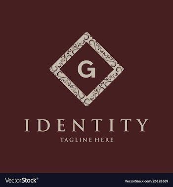 Letter g frame luxury creative business logo vector image