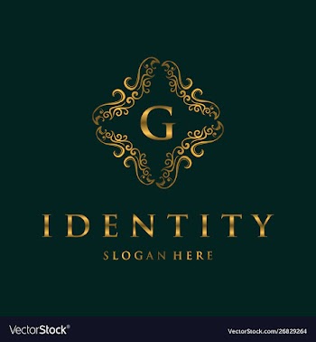 Letter g frame luxury creative business logo vector image