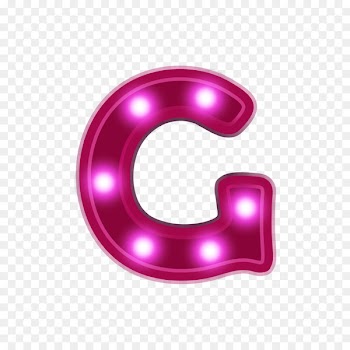 Letter G Neon - Neon alphabet G 