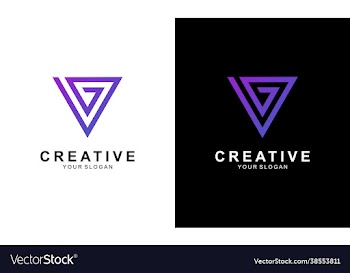 letter g simple gradient with modern concept