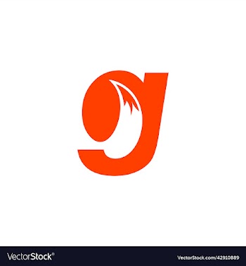 letter g with fox icon logo
