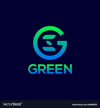 letter ge organic logo design