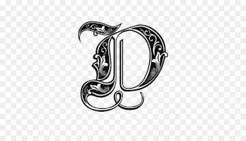 Letter Gothic alphabet Calligraphy Drawing - Letter Alphabet Unicorn Font - unicornio 
