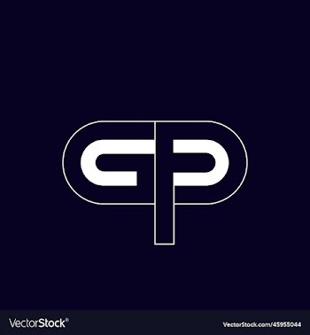 letter gp or pg logo design