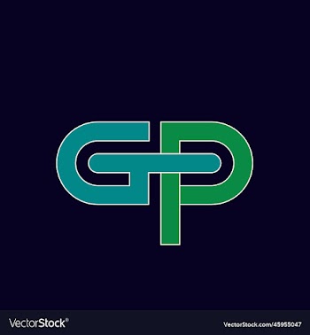 letter gp or pg logo design