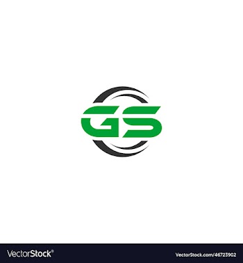 letter gs logo design template