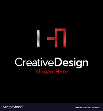 Letter h creative business modern logo vector image
