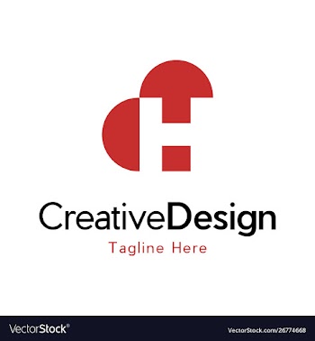 Letter h hearth love creative business logo vector image