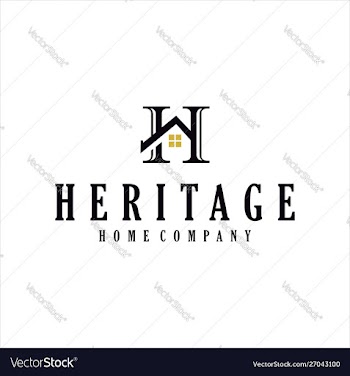 Letter h heritage home logo design vector image