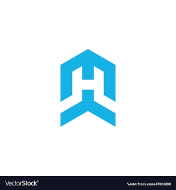 letter h logo icon design template elements