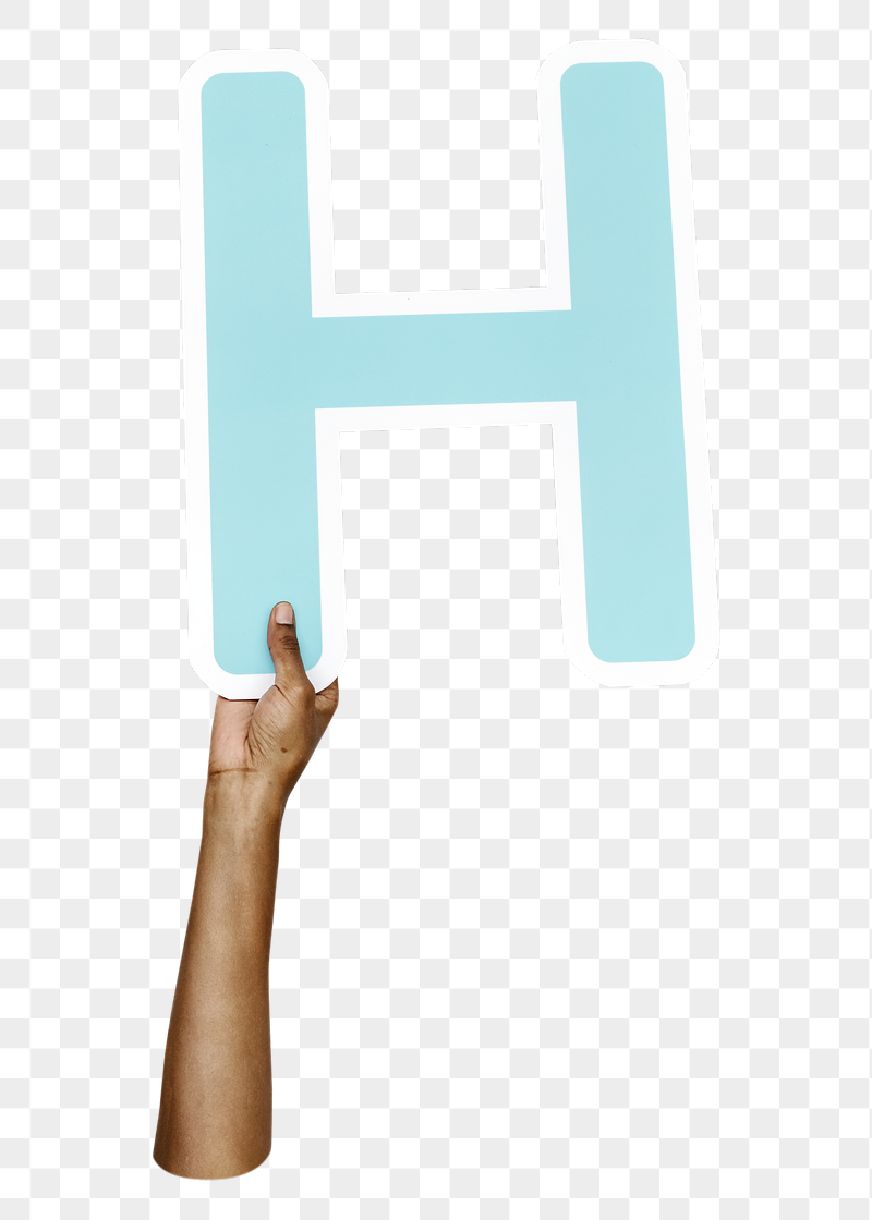 Letter H png hand holding | Free PNG - rawpixel