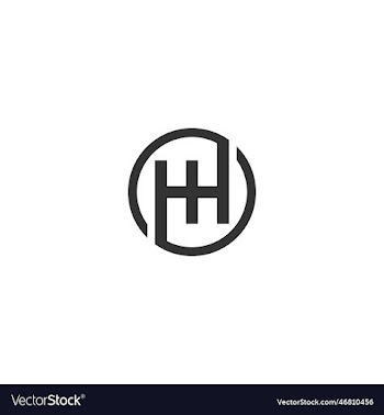 letter hh logo design template