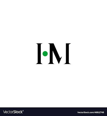 letter hm logo design template