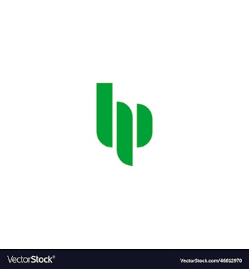 letter hp logo design for business and company