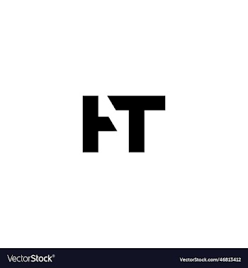 letter ht logo design template