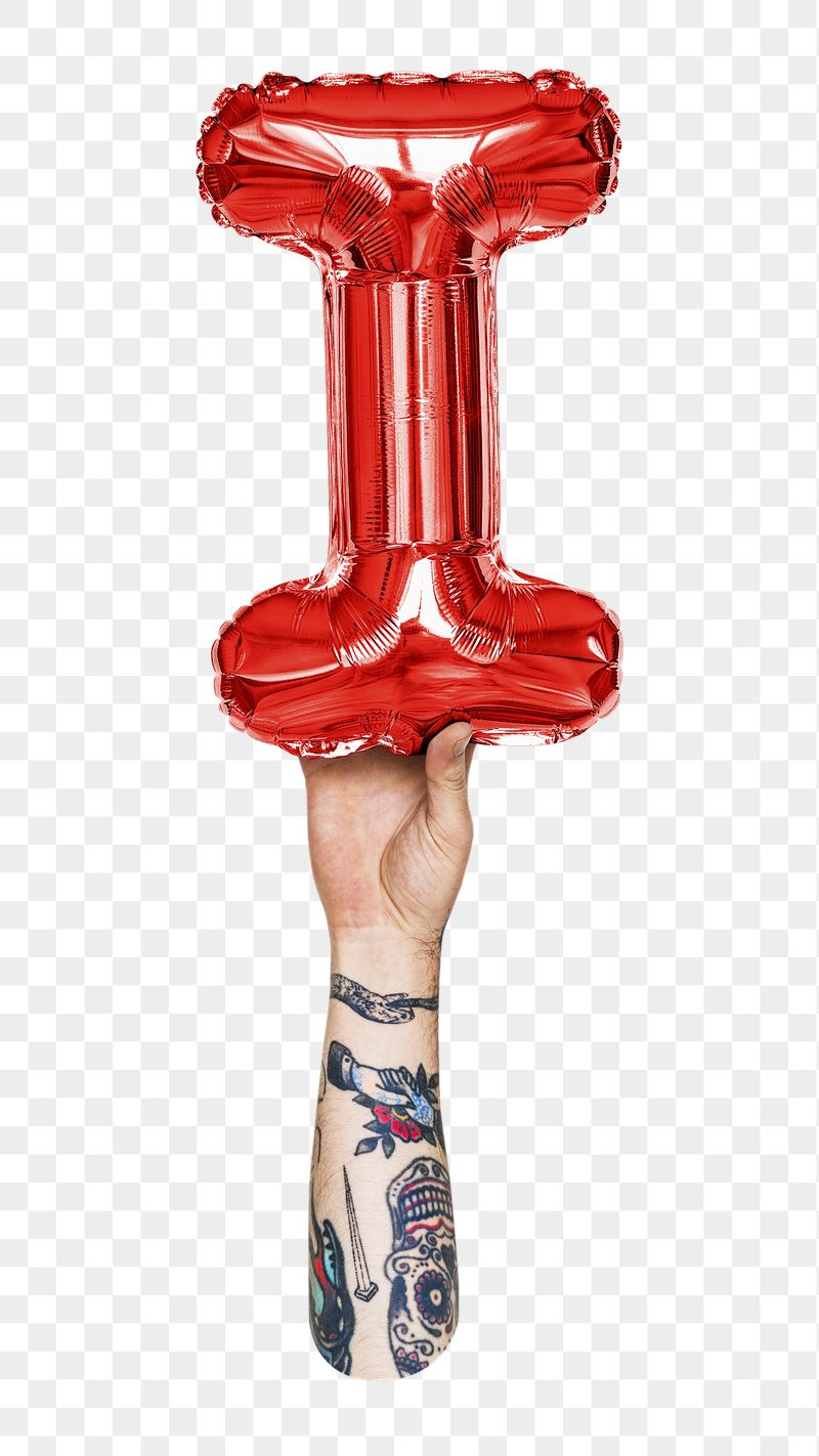 Letter I balloon png sticker, | Free PNG - rawpixel