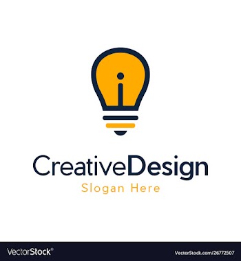 Letter i bulb idea creative business logo vector image