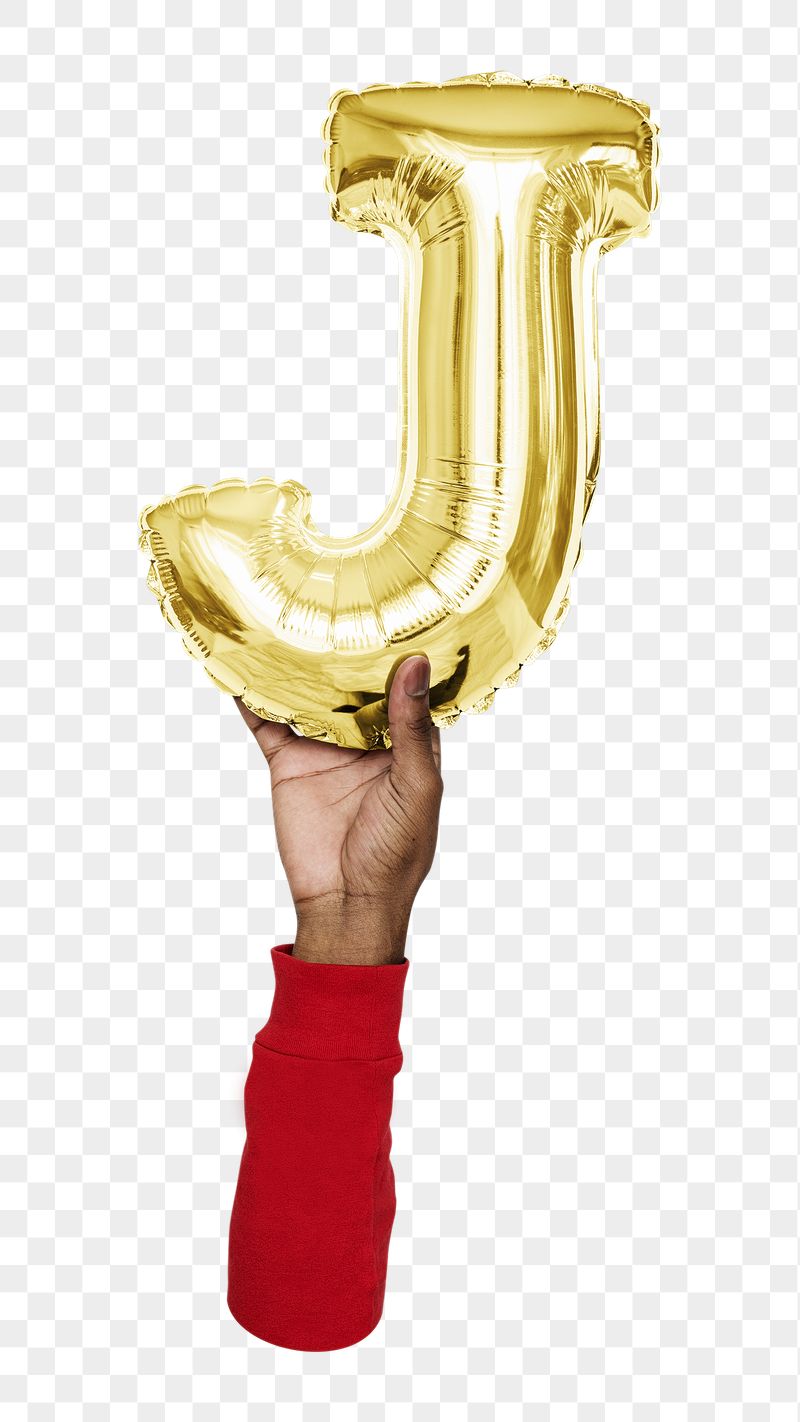 Letter J png gold balloon | Free PNG - rawpixel