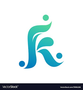 letter k abstract logo