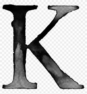 Letter K, Alphabet, Watercolour, Pen And Wash, Watercolor - Letter K, Alphabet, Watercolour, Pen And Wash, Watercolor