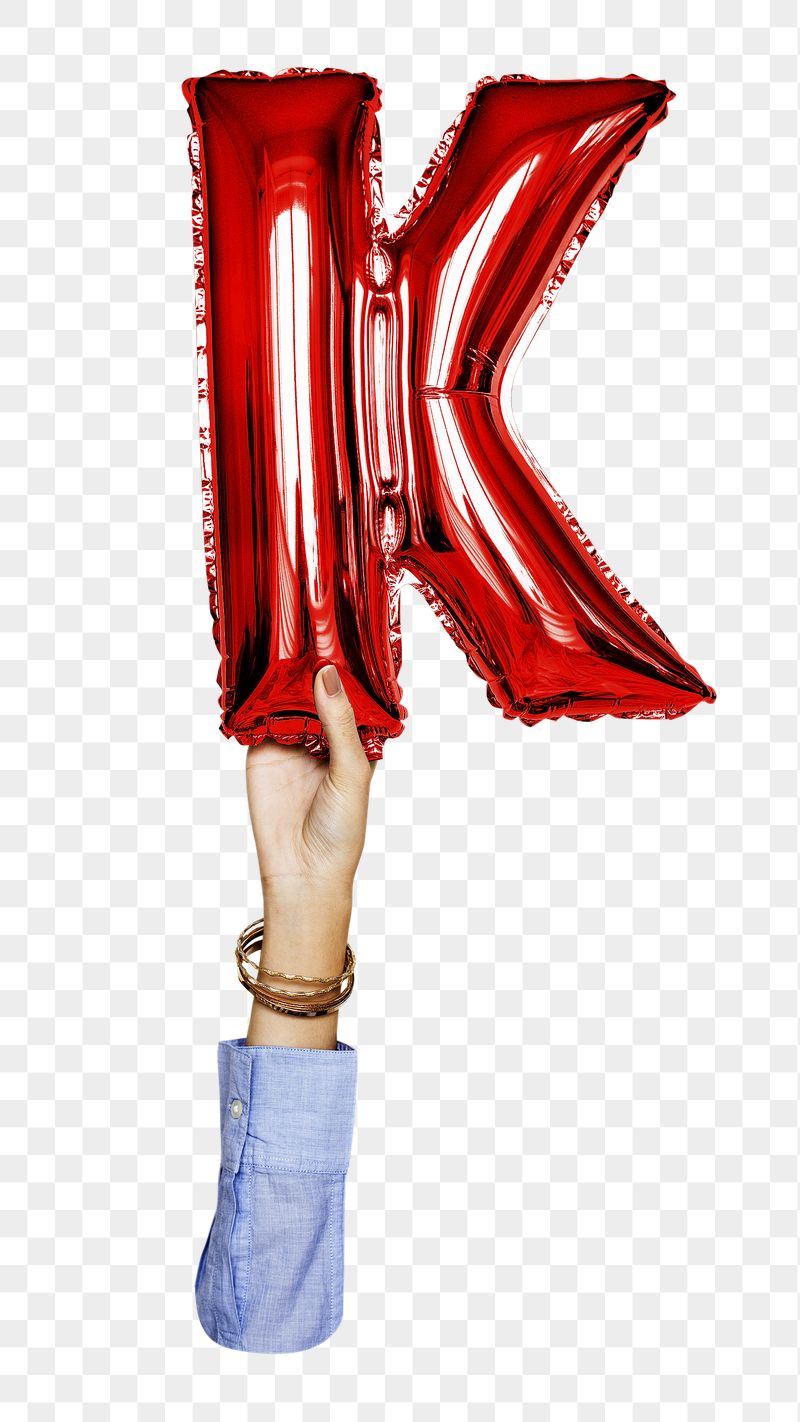 Letter K balloon png sticker, | Free PNG - rawpixel