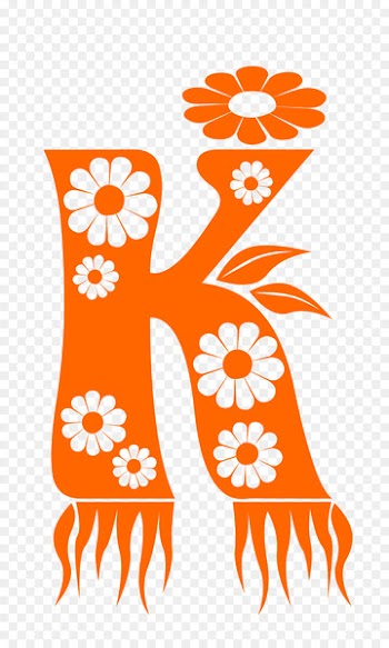 Letter K Floral Style.png - others 