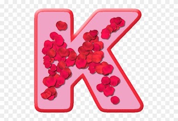 Letter K In Rose