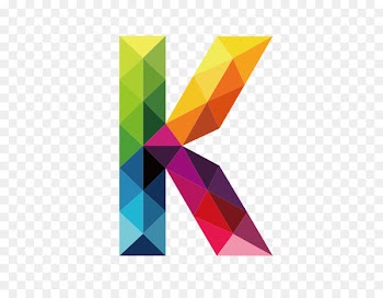 Letter K Logo Font - Colorful letters K 