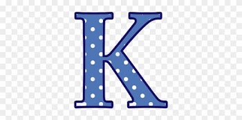 Letter K /signs Symbol/alphabets Numbers/polka Dot/upper - Letter K Clipart
