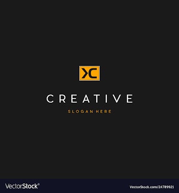 Letter kc creative business logo design vector image