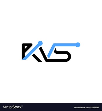 letter kvs circuit technology logo