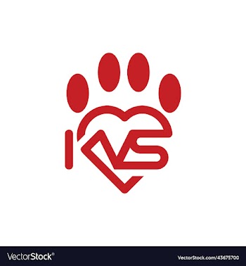letter kvs paw simple modern logo