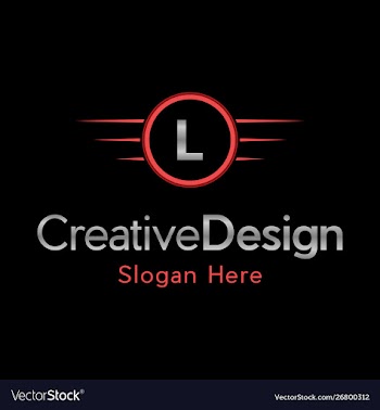 Letter l automotive creative business logo vector image