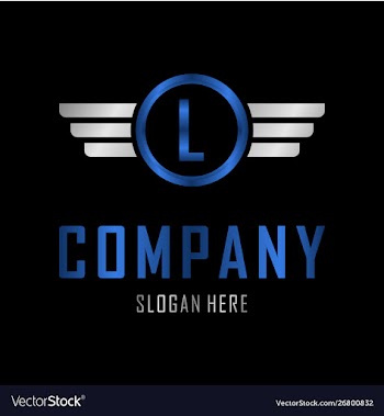 Letter l automotive creative business logo vector image