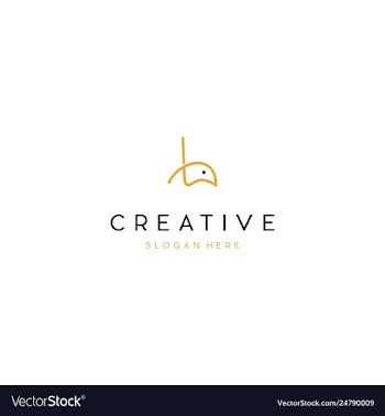 Letter l bird creative business logo design vector image