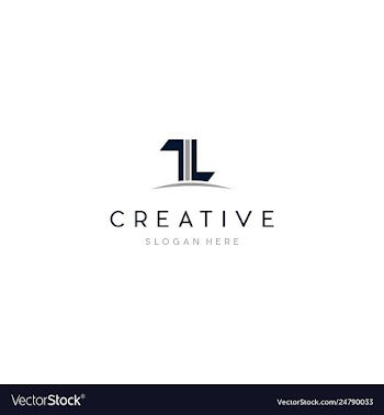 Letter l building creative business logo vector image