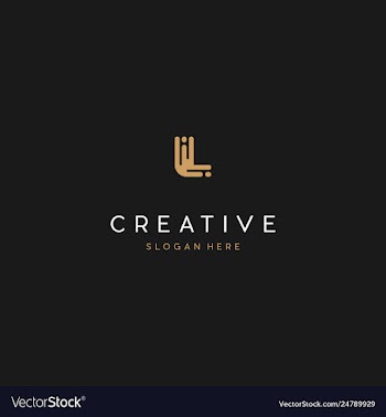 Letter l creative business logo design vector image
