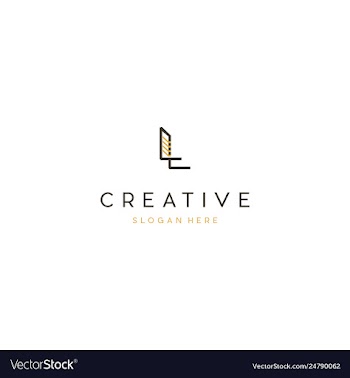 Letter l creative business logo design vector image