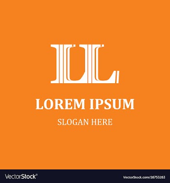 Letter l creative business logo design vector image