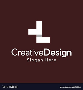 Letter l creative business logo design vector image
