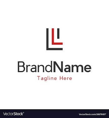 Letter l line creative logo design vector image