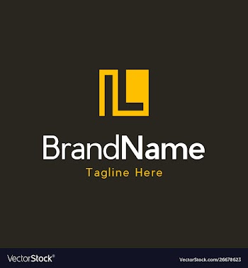 Letter l line creative logo design vector image