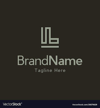 Letter l line creative logo design vector image