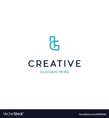 Letter lg creative logo design vector image