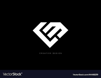 letter logo lm diamond shape concept