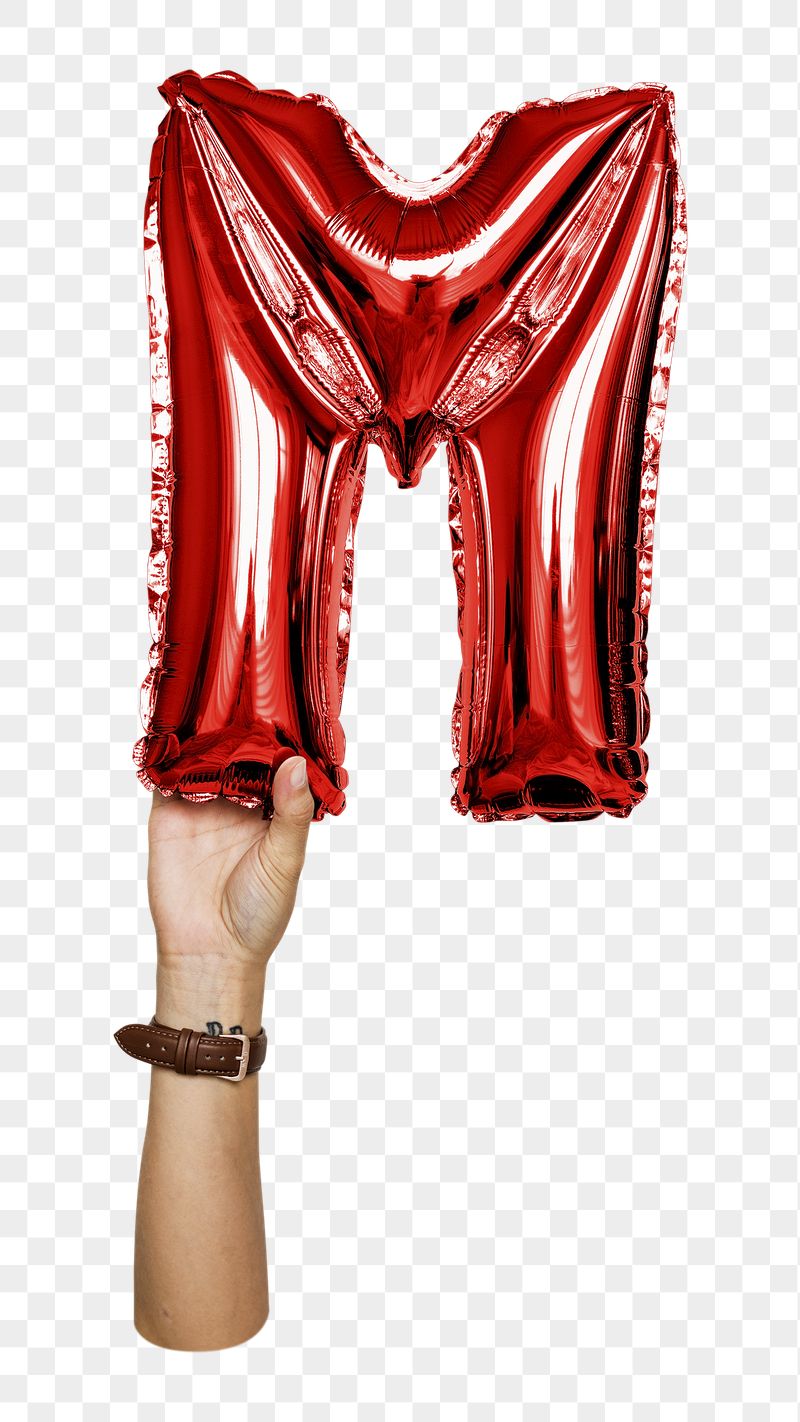 Letter M balloon png sticker, | Free PNG - rawpixel